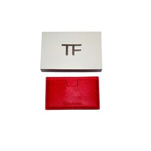 Tom Ford red leather cardholder brand new